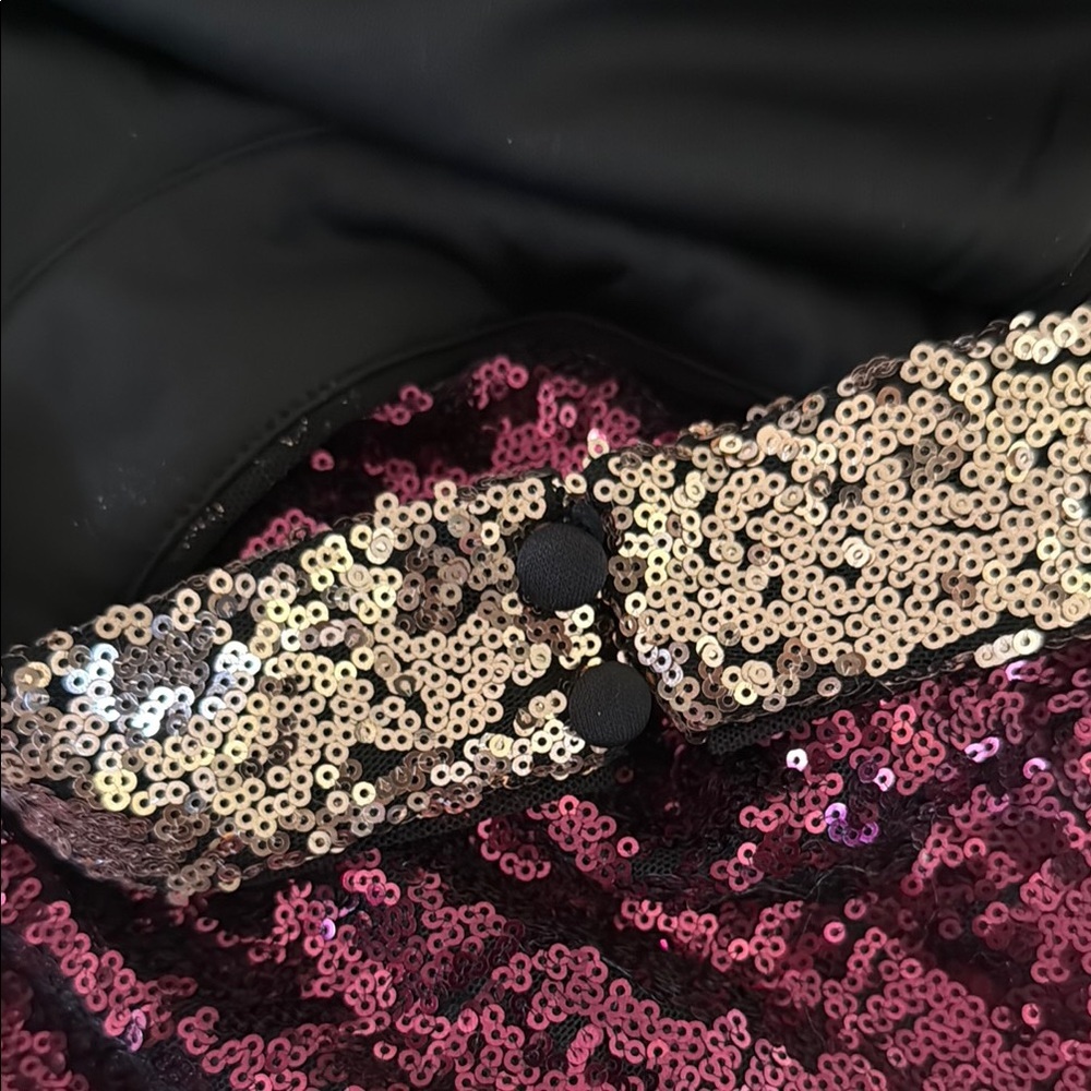Badgley Mischka Pink Gold Strapless Bodycon Dress Night Out - Picture 8 of 11